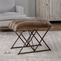 Beauty barn spot New York Lower City Park Import cubeka Striped Fluffy Striped Fluffy Geometric Stents Footrest Sitting Mound