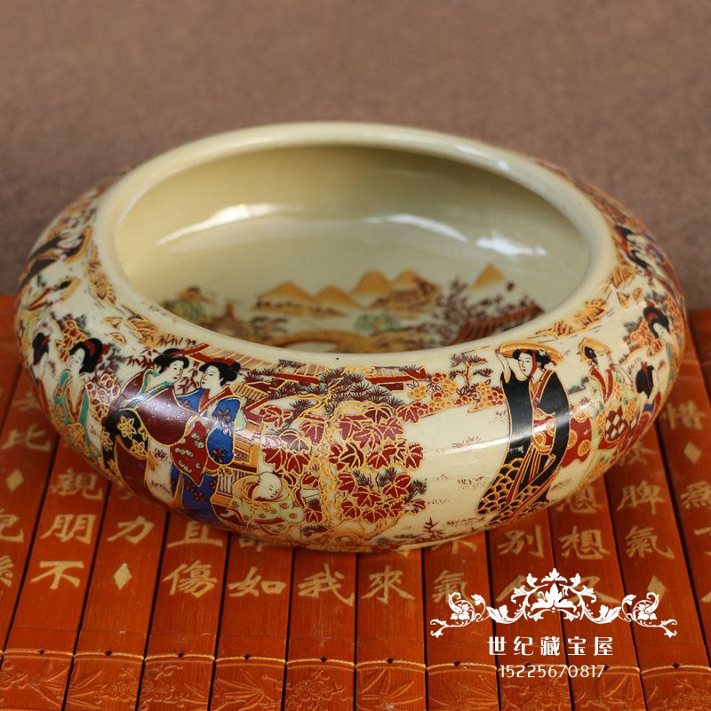 New Pint Antique Porcelain Jingdezhen Jingdezhen Ceramic green flower porcelain Wenfang 4 Baobao Maid Daughter Duojin Hairpin Wash and Figurines