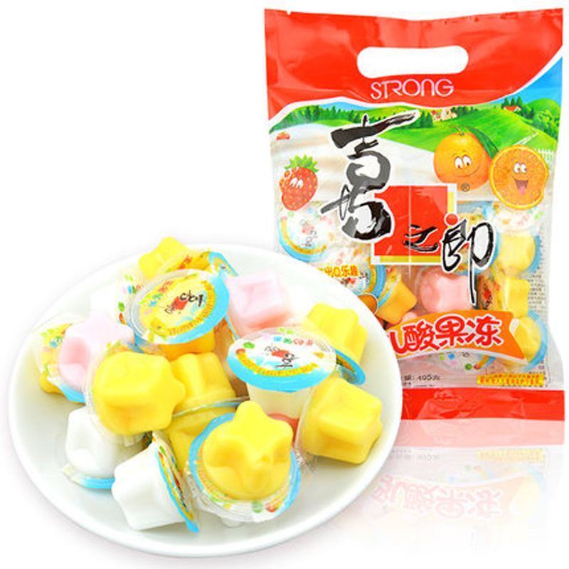 【天猫超市】喜之郎乳酸果冻495g 多种口味添加椰果吃出Q乐趣