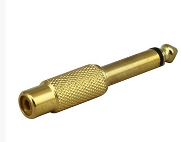 Gold plated 6 5mm TURN LOTUS MOTHER AUDIO CONVERSION HEAD AV MICROPHONE SOUND POWER AMPLIFIER MIXPHONE ADAPTER MONO SOUND TRACK