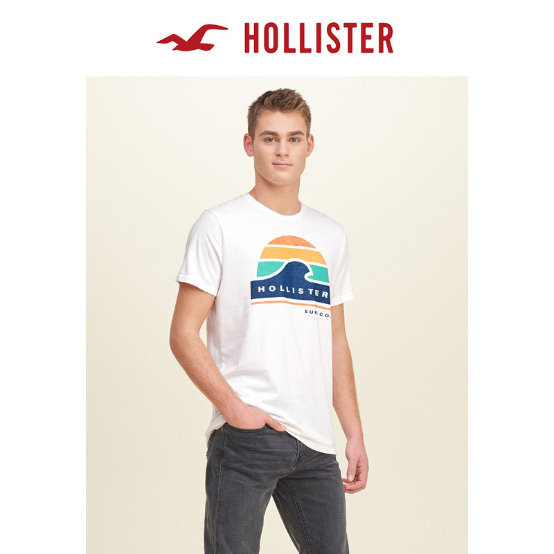 Hollister 印花标识图案 T 恤 男 122492