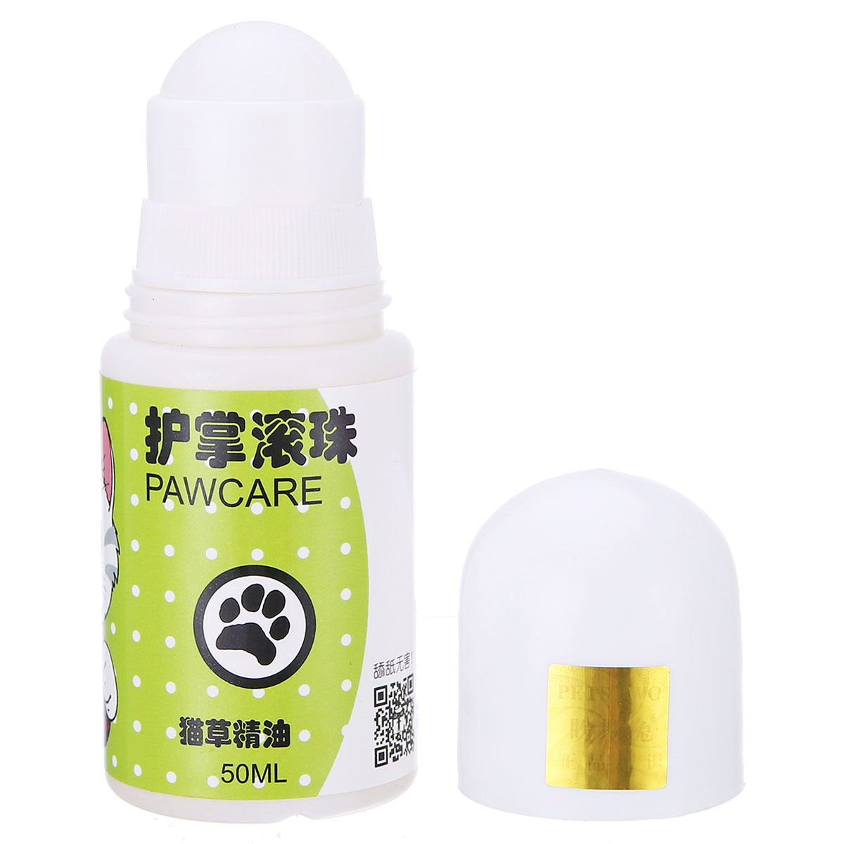 波奇网宠物猫咪用品护掌液petstwo盼斯兔猫咪滚珠护掌宝50ml