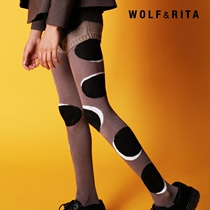 wolf and rita male and female child spring autumn season baby wave point pantyhose child neutral elastic to underpants