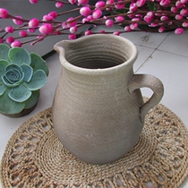 Yunnan Dali Handmade Clay Pottery with Clay Pottery fire Fired Earth Baking Tea Jar Original Eco-No Glazed Teapot Ornaments