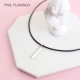Hàn Quốc đơn giản choker cổ áo cô gái tốt Harajuku xương đòn chuỗi chocker vòng cổ mặt dây chuyền trang sức dây đeo cổ - Vòng đeo tay Clasp