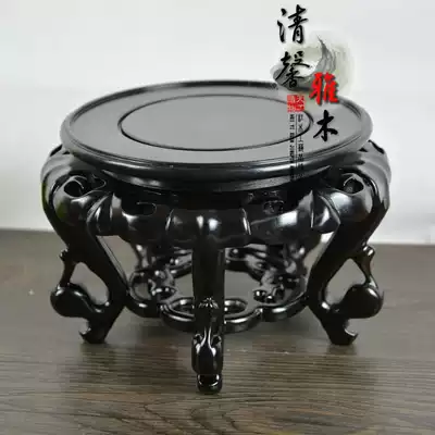 Redwood Ebony Rosewood red sandalwood Begonia several vases flower pots bonsai base round incense burner Buddha statue ornaments fish tank base