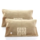 Khăn gối vàng dành cho người lớn đôi bông tình nhân 100% cotton lớn bốn mùa dày cao cấp vỏ gối vuông Khăn gối