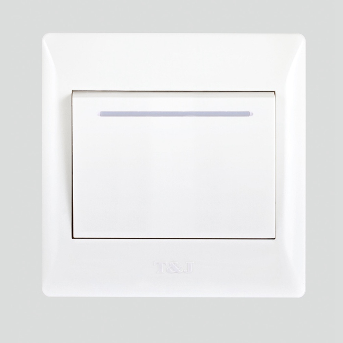 Tianji switch socket panel Yue Ting series 86 type one position single control switch elegant white HB271