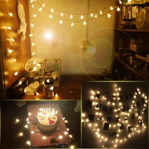 LED star lights colorful lights flashing lights string lights starry girl heart room layout dormitory bedroom ins decoration