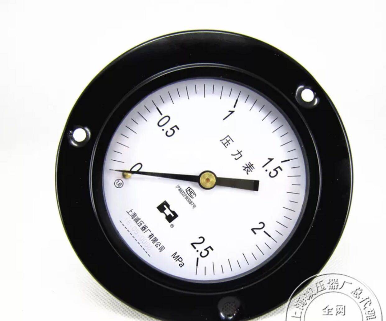 Y100ZT Axial band pressure gauge series barometer oil pressure gauge Shanghai reducer factory