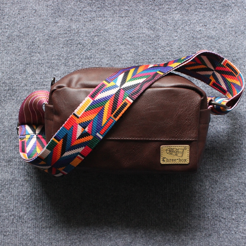 New Lovers Single Shoulder Bag Fashion Outdoor Casual Twill Bag National Wind Printed Canvas Shoulder Strap Satchel Small