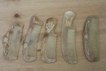 Natural material horn health comb carved comb comb characteristic ethnic style gift personal care plot portable