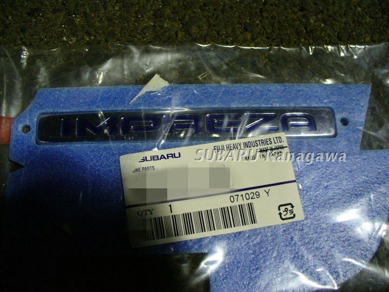 Speed Bully Land Original Loading Wing Leopard Blue Character IMPREZA Tail Mark Rear Mark Rear Tail Badge Classic Rare Tail Mark