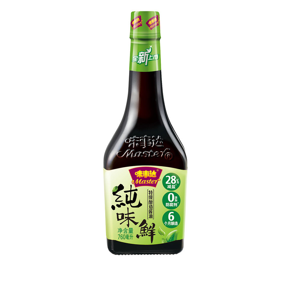 【天猫超市】味事达 纯味鲜酱油 760mL/瓶 蘸点拌面 咸鲜浓郁
