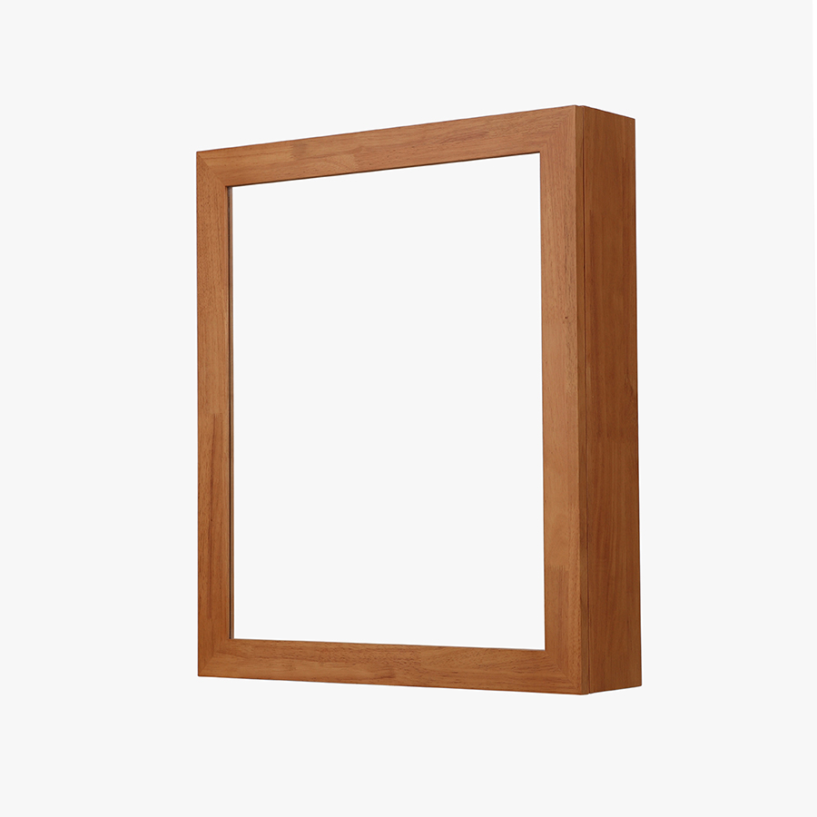 Style Nordic Minimalist Day Series Log 100 Hitch Solid Wood Single Door Bathroom Mirror Cabinet Containing Cabinet