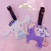 Cinnamon Roll Big-eared Dog Laurel Dog Luggage Tag