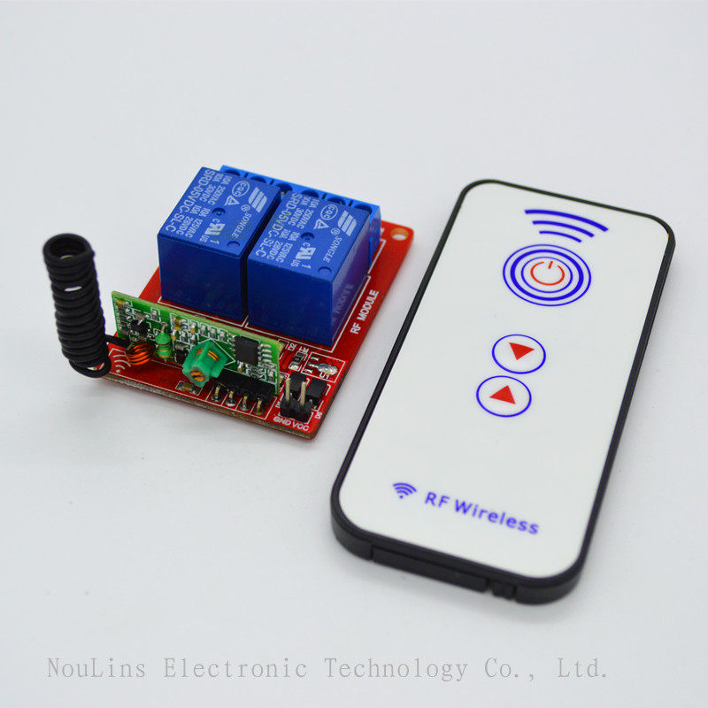 2-way 5V wireless control switch 433M controller 3 key RF wireless remote control wireless remote control switch