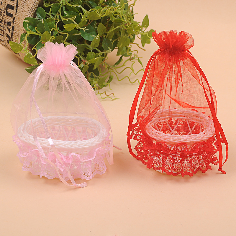 New product personality Han Edition Creative Sugar Box European-style net basket marriage celebration products