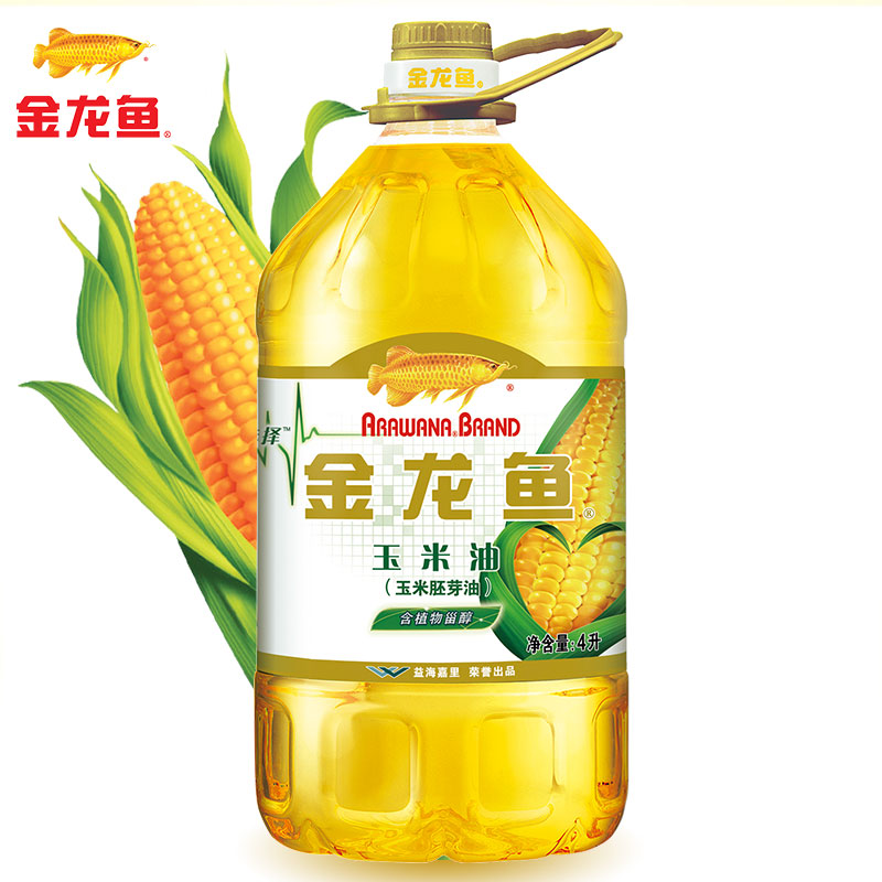 【天猫超市】金龙鱼 玉米油4L 压榨食用油