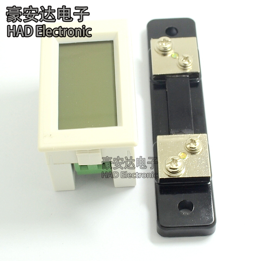 D85-3050 Dual display LCD digital display digital DC voltage meter ammeter 0-19 99V 50 0A