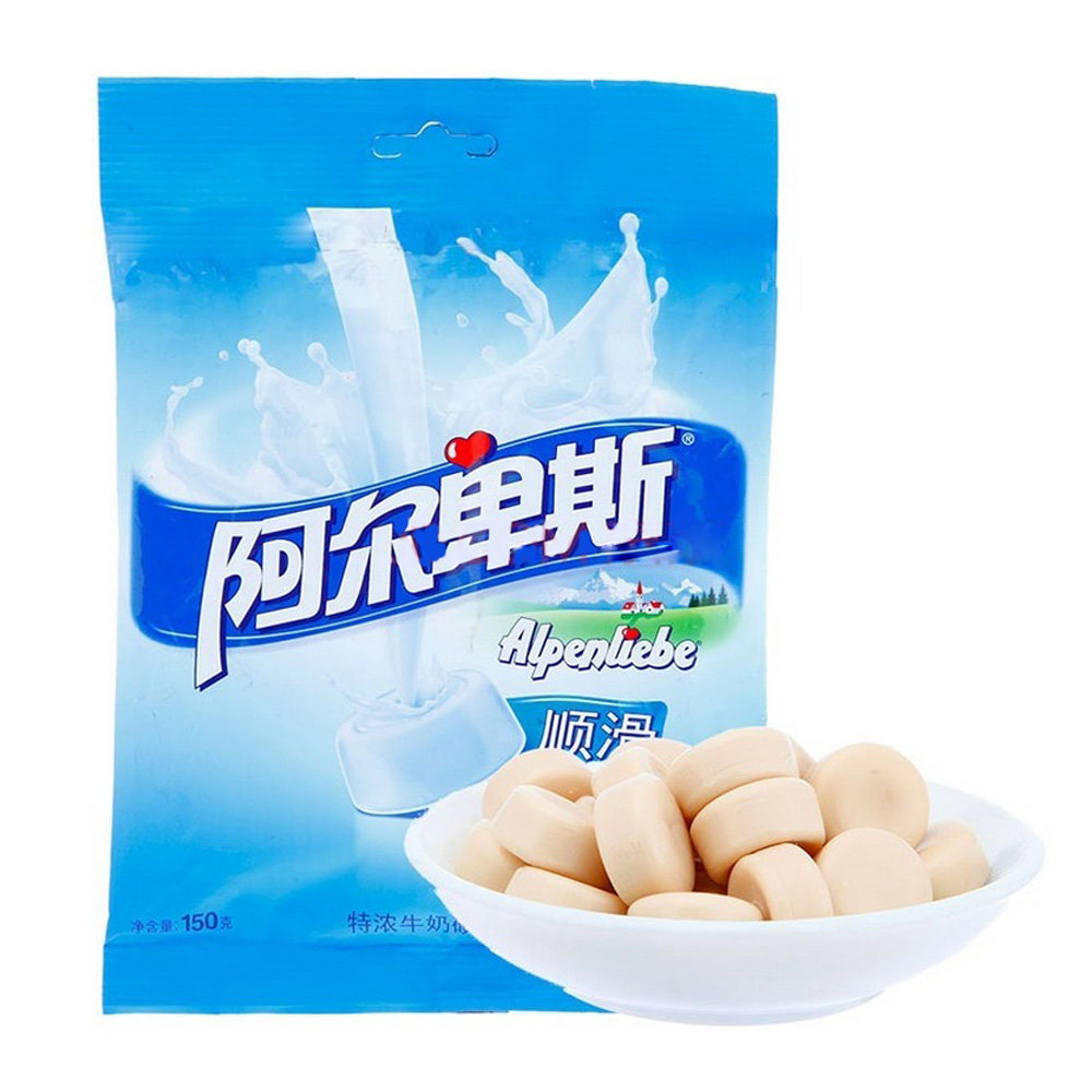 【天猫超市】阿尔卑斯 特浓牛奶硬糖150g/袋  甜蜜美味滋味