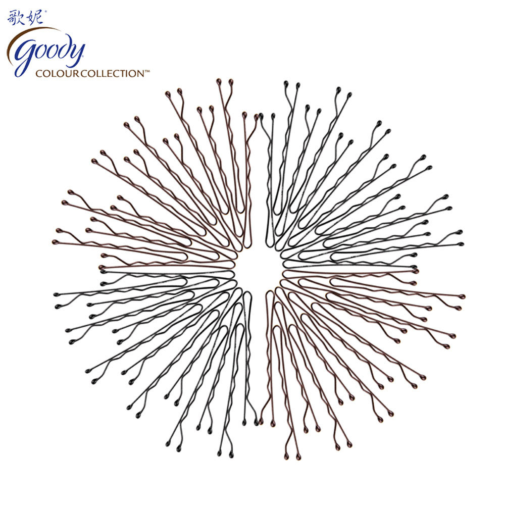 美国歌妮Goody发夹 高档时尚哑光一字夹 发卡 盘发卡 卡子 49根