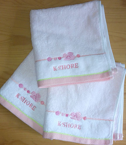 Gold Number 2nd class Square Towel Pure Cotton Ty satin cut suede embroidered towel soft and absorbent thick solid
