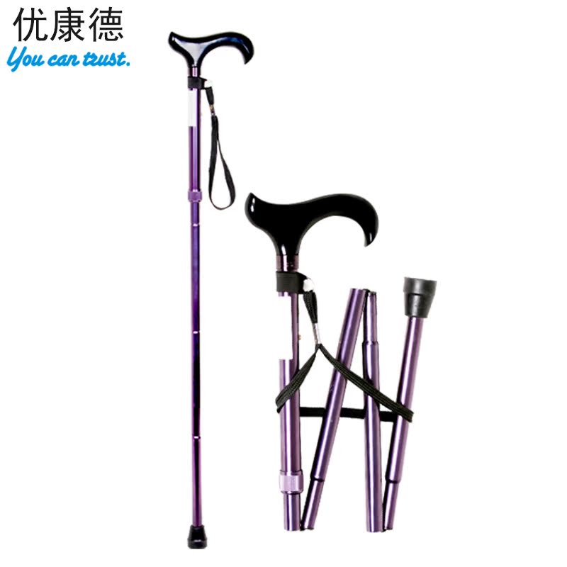 优康德 UKD-2352P 老人拐棍可折叠手杖老年人拐杖 助步助行器轻便