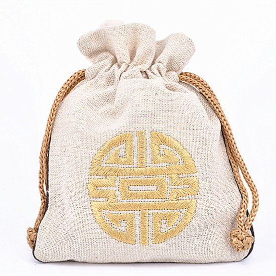 Cotton numb bag Buddha Pearl Bag Handstring Ornament Brocade Bag of Play Bag Handmade Jewelry Bag Cashier Bag Gift Bag