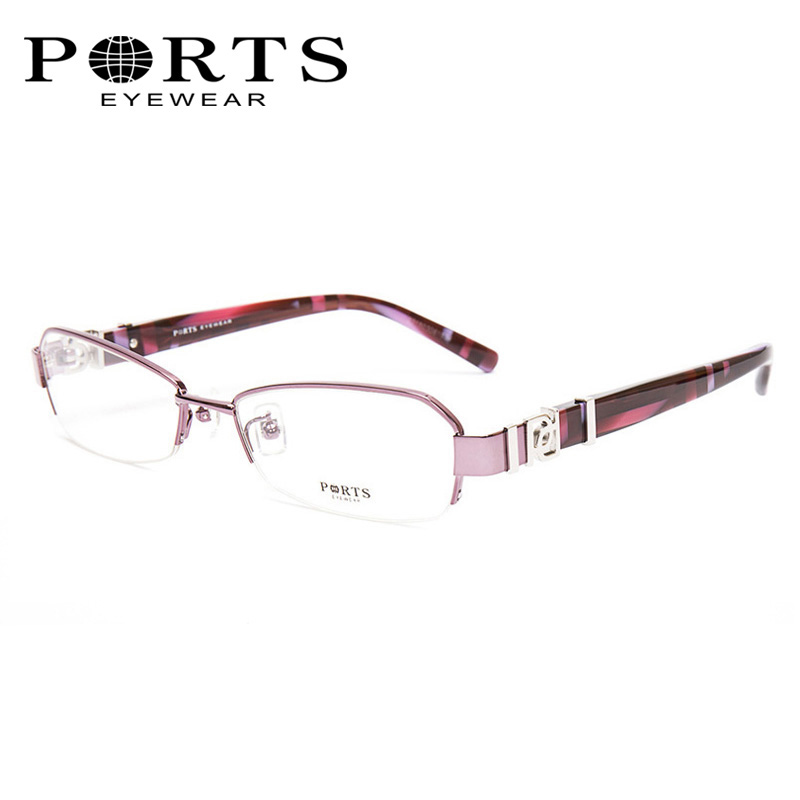 PORTS宝姿眼镜架 合金半框女式近视眼睛眼镜框 专柜正品POF11204