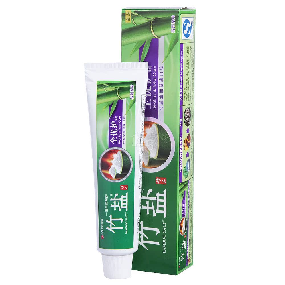 竹盐精品全优护牙膏120g 一号店BAMBOO SALT清洁牙齿坚固牙釉质