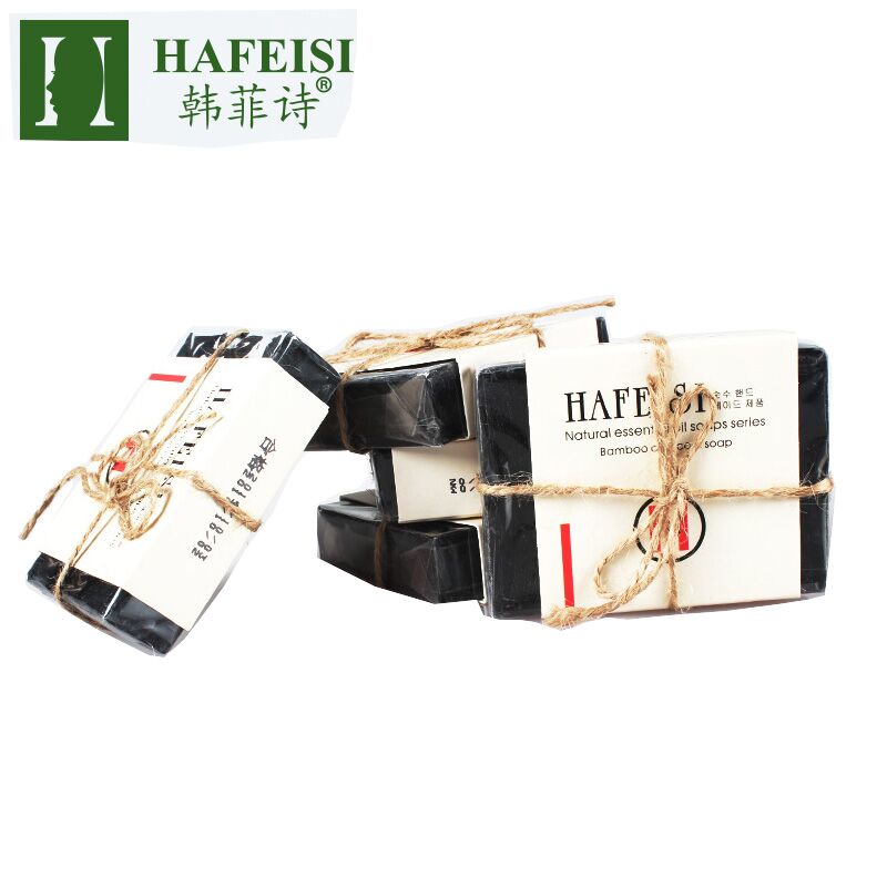 HAFEISI/韩菲诗竹炭精油手工皂清洁毛孔净化黑色素控油祛痘洁面