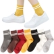 Vớ nữ bằng vải cotton mùa thu và mùa đông trong ống cotton vớ khử mùi cotton thể thao thoáng khí tất nữ trong đoạn văn dài của phụ nữ tất cổ ngắn Bít tất nữ