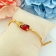 Mặt dây chuyền tráng men vàng mới tà ác chuyển giả cát vàng ruby ​​貔貅 vòng tay nữ may mắn vào kho báu không phai vòng tay pandora pnj Vòng đeo tay Clasp