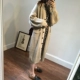 Áo len dệt kim Áo len nữ vừa phải dài Hàn Quốc Áo len cổ chữ V hoang dã - Đan Cardigan