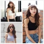 Modal girl bra quấn ngực ống top Y chéo quai vest nửa dưới với áo lót thể thao pad áo ngực cho bé bú