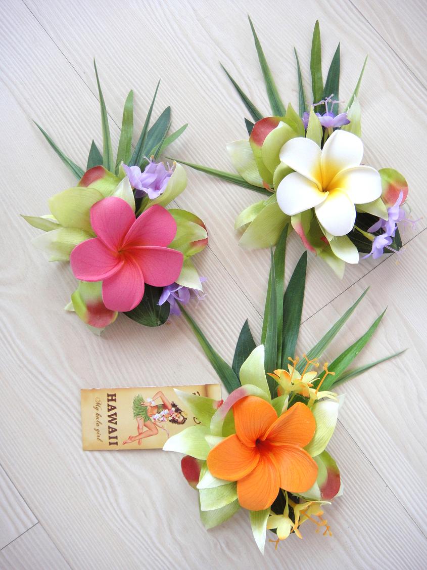 Hawaiian hula head flower egg flower head ornaments Seaside beach hair accessories