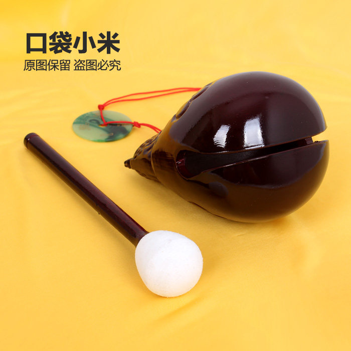 Wuhan Guiyuan Temple small monk plastic small wooden fish 3 inches the sound is crisp and good to fall not bad children's sutra reading toys