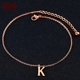 Mo Shang phiên bản Hàn Quốc mạ vàng hồng 18k chuông vàng vòng chân vàng nữ chân hoang dã chuỗi đôi quà tặng trang sức vòng chân phong cách tây âu Vòng chân