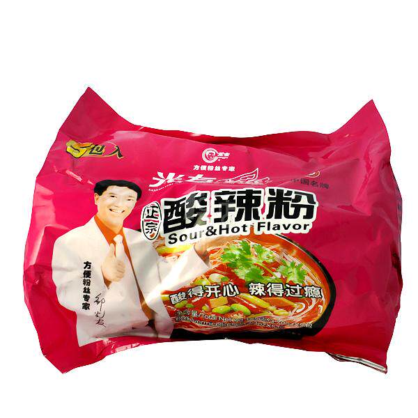 光友酸辣方便粉丝105g*5/袋装 一号店正宗川味方便粉丝非油炸食品