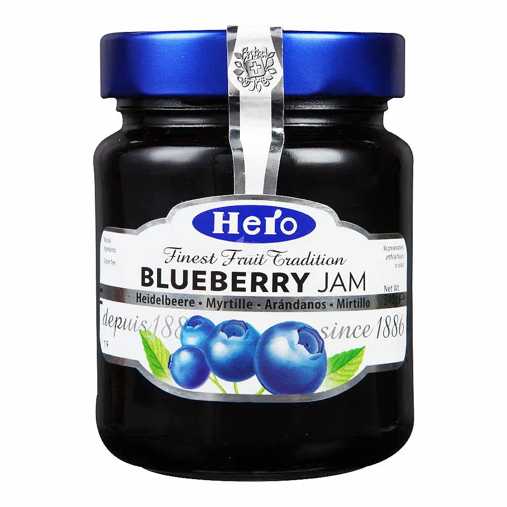 Hero/英雄 蓝莓果酱 340g