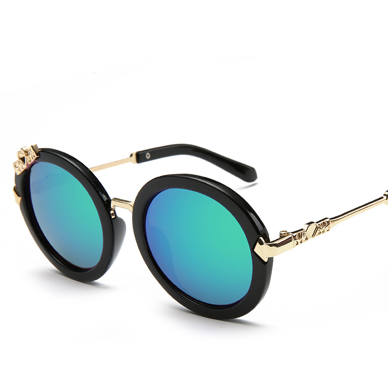 Fashion baby i Korean version of the new children's sunglasses boys and girls toad mirror children anti-UV sunshade mirror