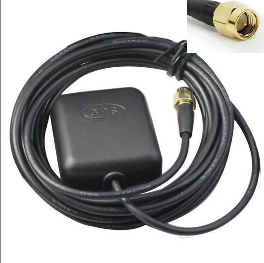 GPS antenna SMA interface straight head 3 meters long line satellite navigation antenna Car DVD navigation antenna