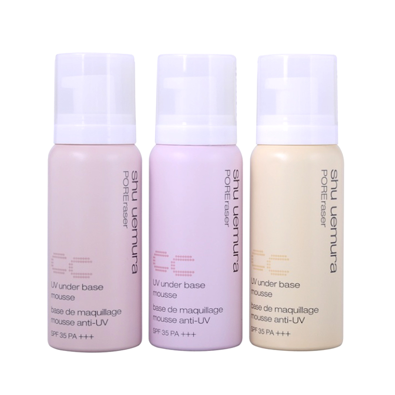 日本 Shu-uemura植村秀泡沫隔离CC霜50g CC慕斯霜防晒妆前乳SPF35