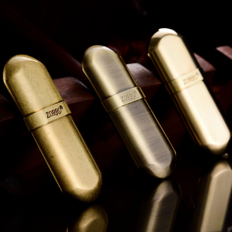 Hong Kong original zorro Zorro kerosene lighter European retro pure copper machine creative gift