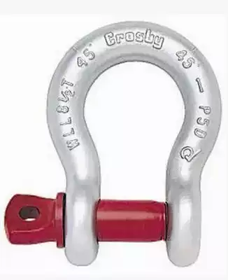 High-strength American bow shackle horseshoe buckle D-shaped shackle National standard heavy shackle 0 5T-100T specifications