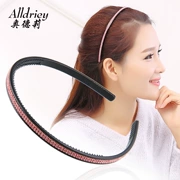 Trang sức Audley Phụ kiện tóc Hàn Quốc khoan đôi thoát nước với răng headband kẹp tóc tốt headband Hàn Quốc kim cương kẹp tóc kim cương - Phụ kiện tóc