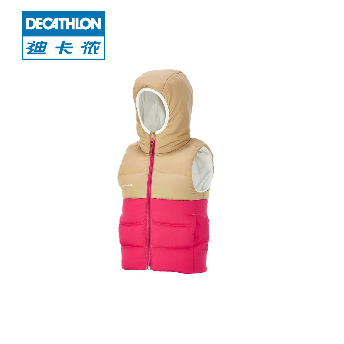迪卡侬 户外马甲 儿童婴幼儿秋冬保暖加厚中空棉亲子背心 QUECHUA