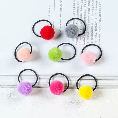 Children's Hairband High Stretch Hairband Headwear Little Girl Hair Hair Hair Balls Rubber Band Cute Baby Trunk