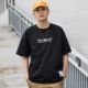 FNNKA Châu Âu và Hoa Kỳ Áo thun ngắn tay nam nam OVERSIZE đường phố lỏng lẻo nửa tay áo hip hop dơi áo sơ mi thủy triều